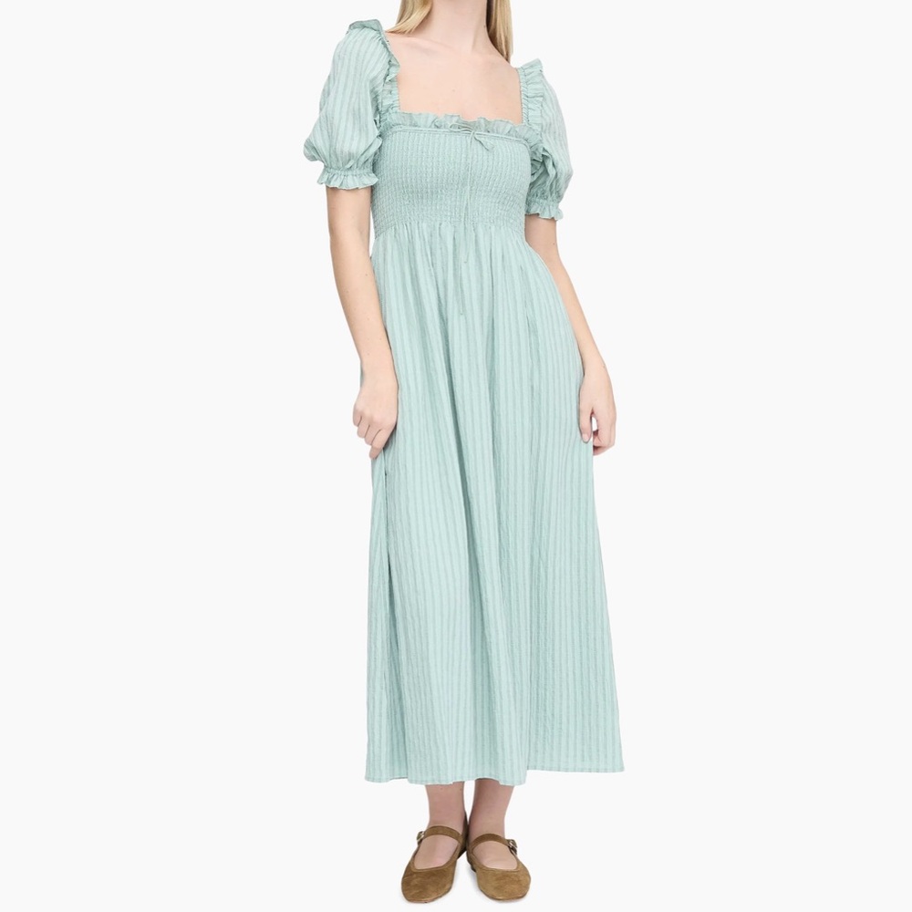 Hill House Light Blue Midi Dress